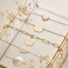 Bracelet personnalisé pour enfant en plaqué or avec une illustration éléphant.
