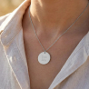 Collier Médaille Gravée en Acier