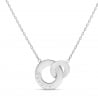Collier personnalisé anneaux entrelacés Argent
