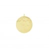 Médaille martelée 20 mm en Plaqué Or