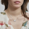 Collier personnalisé demi-lune Argent