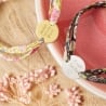 Bracelet liberty enfant médaille personnalisée en Plaqué Or