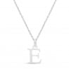 Collier enfant charm initiale, argent