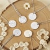 Collier personnalisé enfant dessin colombe, argent