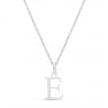 Collier charm lettre, argent
