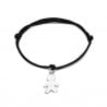 Packshot bracelet cordon et pendentif garçon en Argent personnalisé