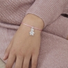 Bracelet cordon enfant et pendentif garçon en Argent personnalisé