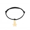 Bracelet cordon enfant et pendentif garçon en Plaqué Or personnalisé
