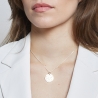 Collier astro médaille gravée Capricorne, argent