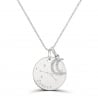 Collier personnalisé signe astrologique avec constellation gravée sur la médaille