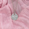 Collier personnalisé dessin pieds de bébé, argent