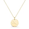 Collier enfant plaqué or avec signe astro gravé.
