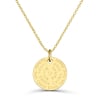 Collier personnalisé dessin liste prénoms famille, plaqué or