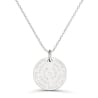 Collier personnalisé dessin liste prénoms, argent