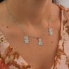 Collier personnalisé avec charms fille/garçon, argent