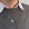 Collier personnalisé dessin "the family", argent