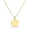 Collier personnalisé dessin coeur scintillant, plaqué or