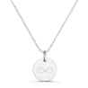 Collier personnalisé dessin infini, argent