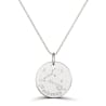 Collier astro médaille gravée Poissons, argent