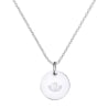 Collier personnalisé dessin Lotus symbole de sérénité, argent