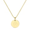 Collier personnalisé dessin Oeil de protection, plaqué or