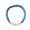 Bracelet enfant en perles Heishi, lettres dorées