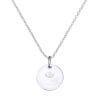 Collier personnalisé Lotus symbole de guérison, argent