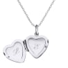Collier cœur personnalisable à graver, argent