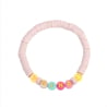 Bracelet enfant en perles Heishi, lettres colorées