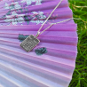Collier calendrier personnalisé avec date gravée, argent