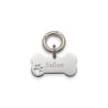 Médaille os empreinte ajourée pour chien, argenté
