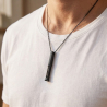 Collier personnalisé barre secrète, homme