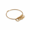 Bracelet Jonc acier & charm Coeur