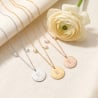 Collier personnalisable acier avec double pierre de naissance