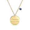 Collier personnalisable avec 1 pierre de naissance
