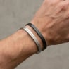 Bracelet Jonc Homme Personnalisé – Minimaliste, Argenté