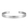 Bracelet Jonc Homme Personnalisé – Minimaliste, Argenté