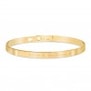 Packshot du bracelet jonc gravé en Plaqué Or