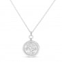 Collier médaille 15 mm arbre de vie Argent