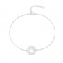 Packshot du bracelet double chaînes et anneau personnalisé en Argent
