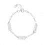 Packshot du bracelet personnalisé en Argent avec 3 plaques