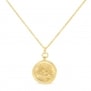 Collier médaille 15 mm arbre de vie Plaqué Or