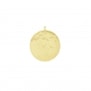 Médaille martelée 20 mm en Plaqué Or