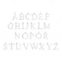 Collier charm lettre 18 mm Argent