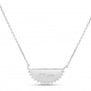 Packshot du collier personnalisé demi-lune Argent