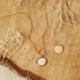 Collier personnalisé Plaqué Or chaîne petits maillons et médaille nacre blanche 15 mm
