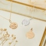 Collier médaille 15 mm arbre de vie Plaqué Or