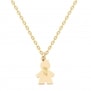 Collier personnalisé enfant Plaqué Or et pendentif petit garçon 15 mm