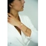 Bracelet liberty médaille 15 mm personnalisée en Plaqué Or