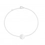 Bracelet chaînette médaille martelée 11 mm gravée Argent
